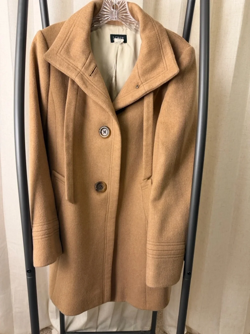 J Crew “Carrie” Wool/Cashmere Car Coat size 6 - Picture 2 of 7